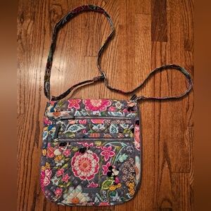 Vera Bradley Disney Triple Zip Crossbody Purse EUC